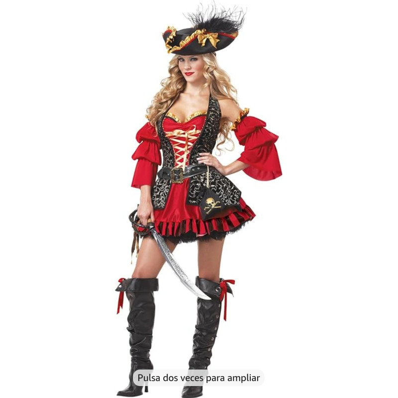 Disfraz de Pirata para Mujer en Alquiler | Fiesta y Halloween Disfraz de Pirata para Mujer en Alquiler | Fiesta y Halloween
